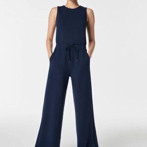 Spanx AirEssentials Navy Sleeveless Jumpsuit - Petite Large